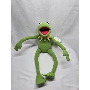 VTG Eden Kermit The Frog Jim Henson Muppets Bendable Pose Plush 20” With Tags